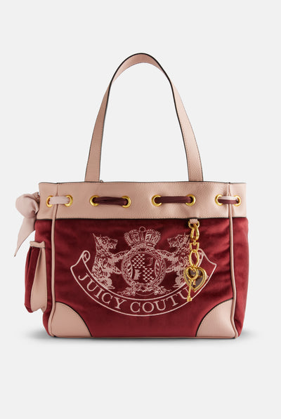 DARK RED DAYDREAMER SHOPPER BAG