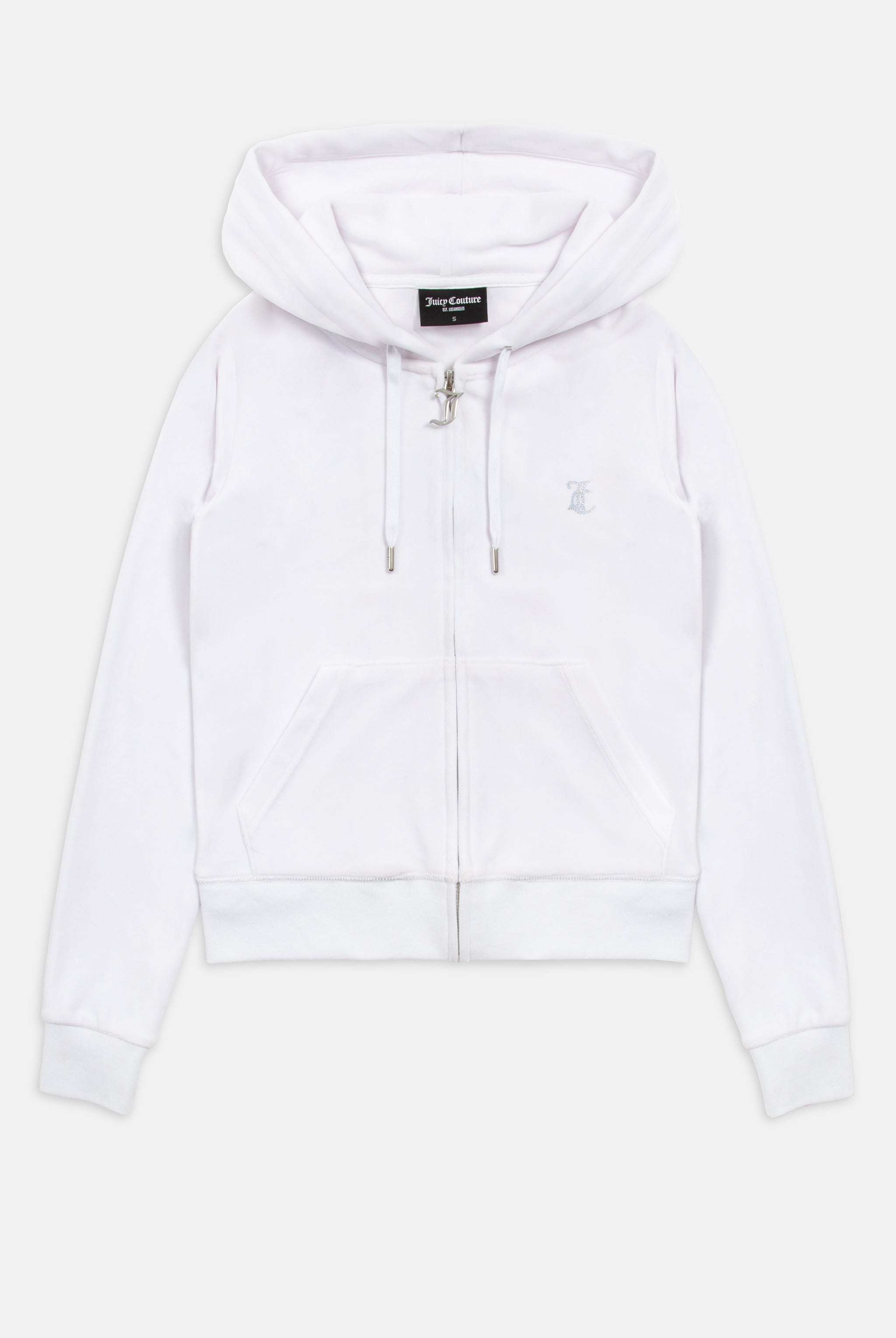 White velour hoodie sale