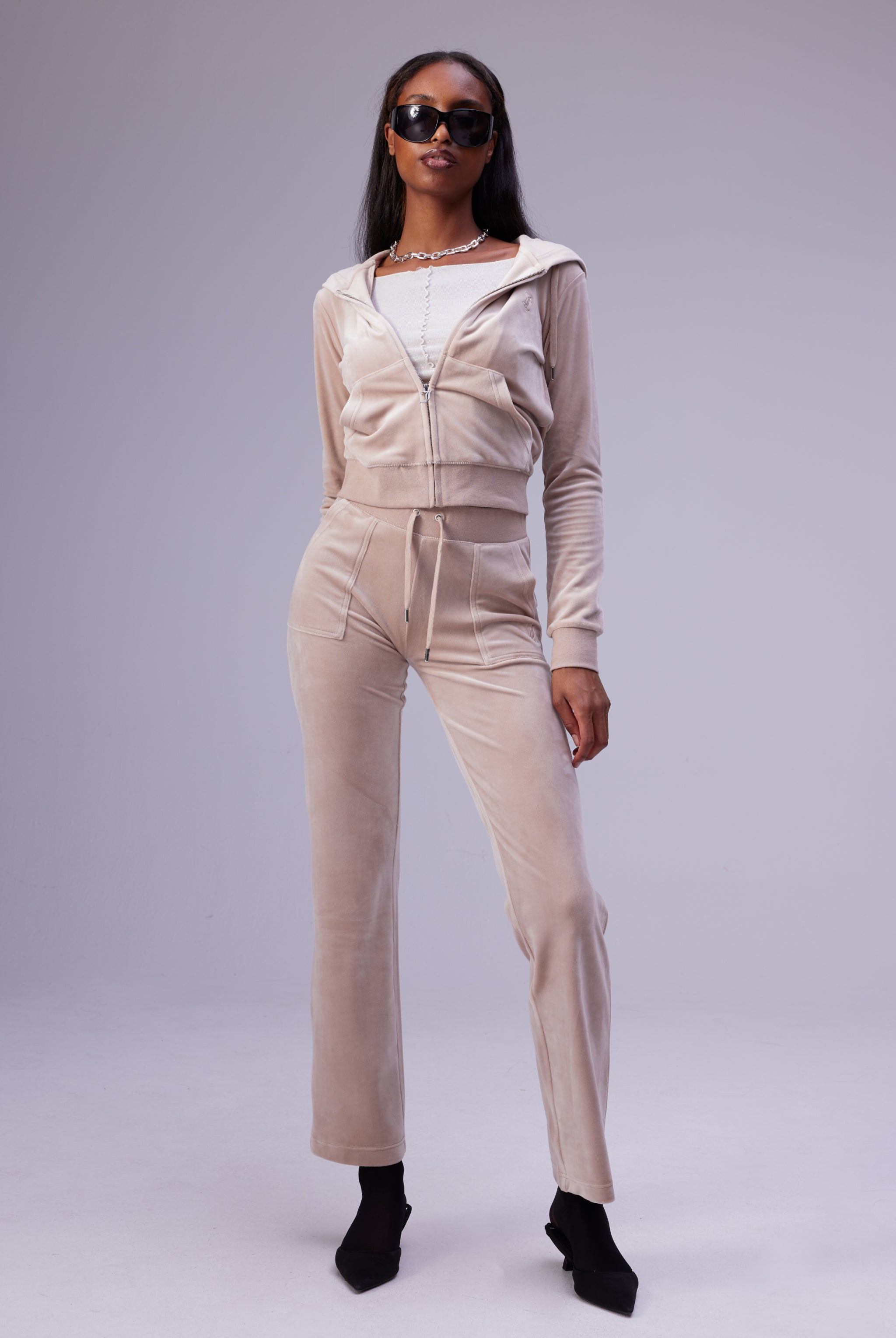 Beige juicy shop couture tracksuit