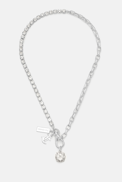CLEAR CRYSTAL JC NECKLACE