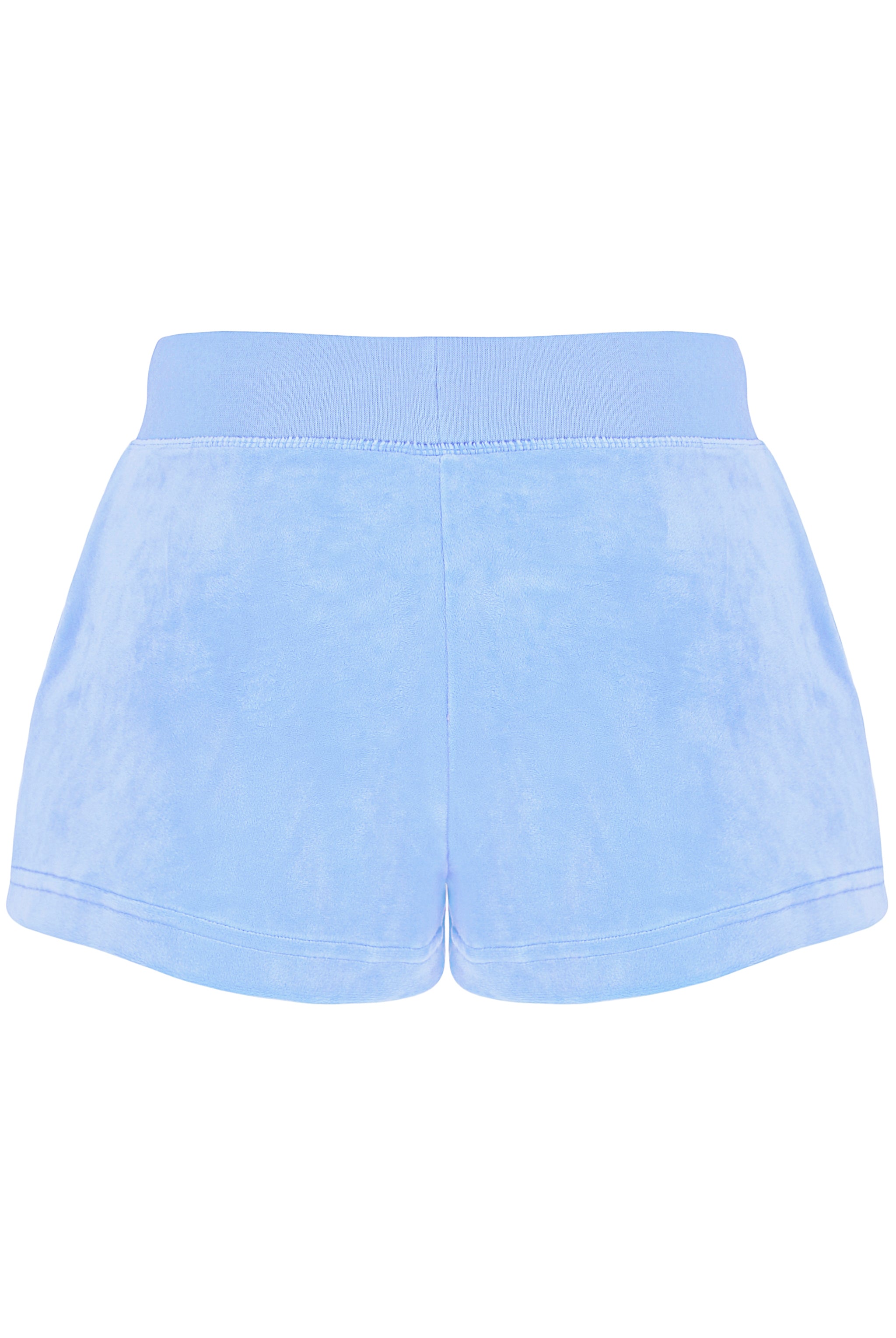 Light blue velvet on sale shorts