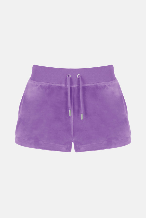 SHEER LILAC CLASSIC VELOUR TRACK SHORT