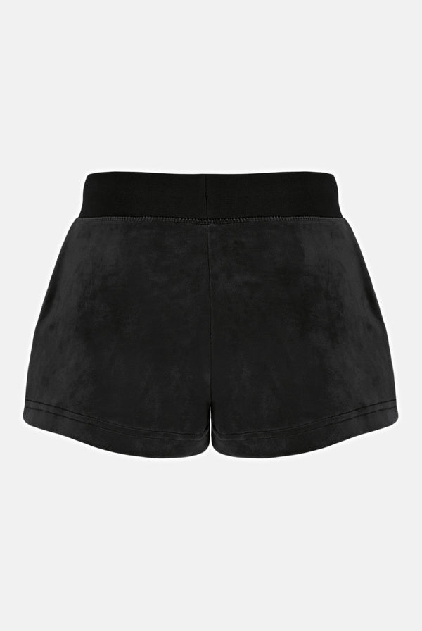 BLACK CLASSIC VELOUR TRACK SHORT