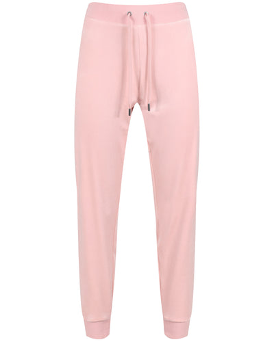 PALE PINK CLASSIC VELOUR CUFFED JOGGER
