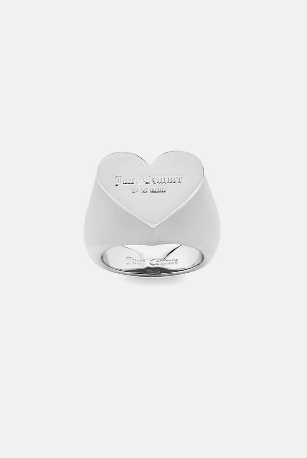 SILVER JUICY COUTURE HEART RING