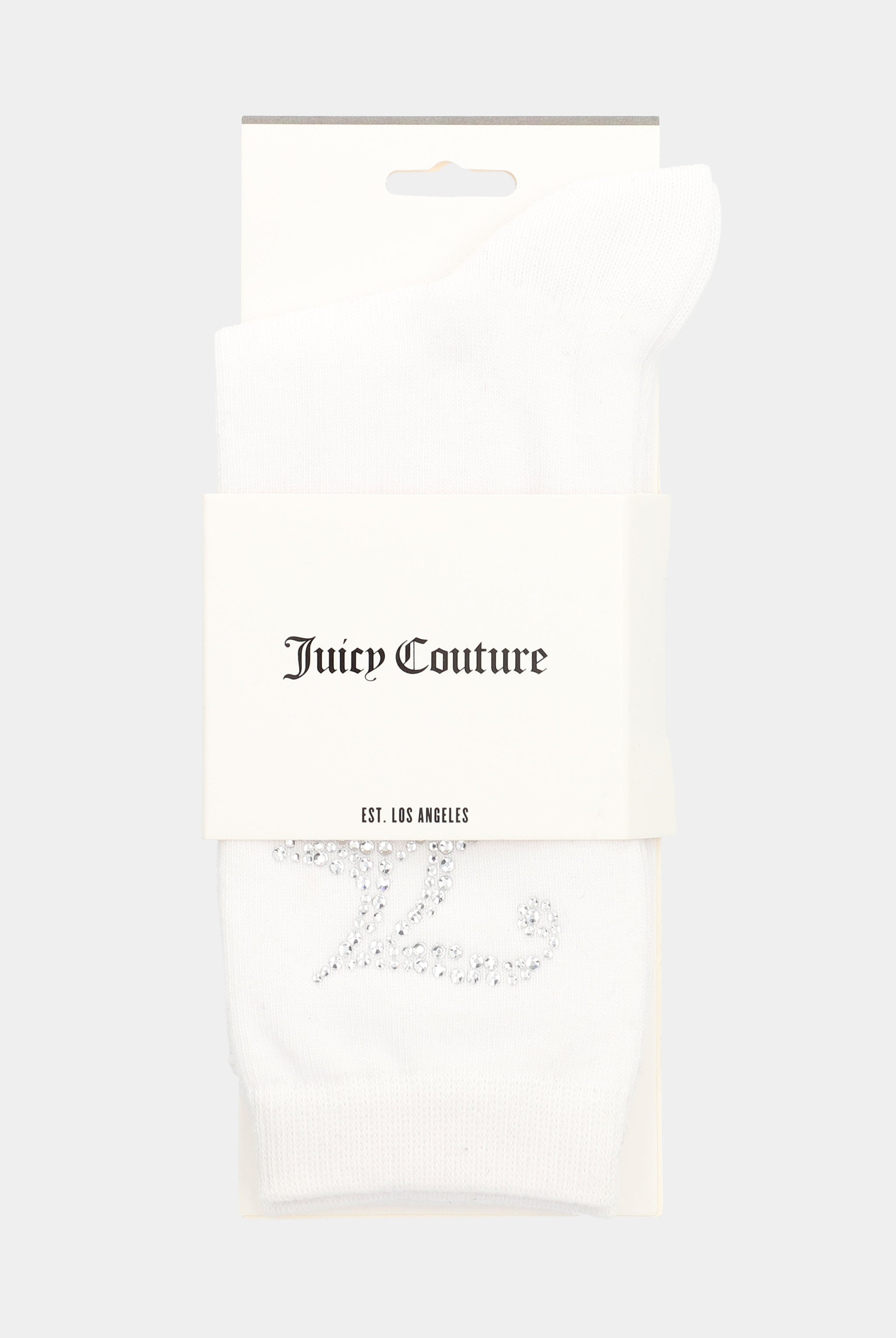 Juicy Couture Chaussettes hautes femme Louie Core JCAX121046 Blanc