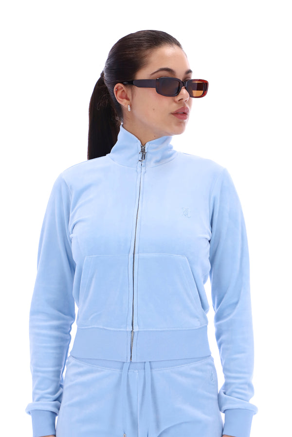 POWDER BLUE CLASSIC VELOUR TRACK TOP