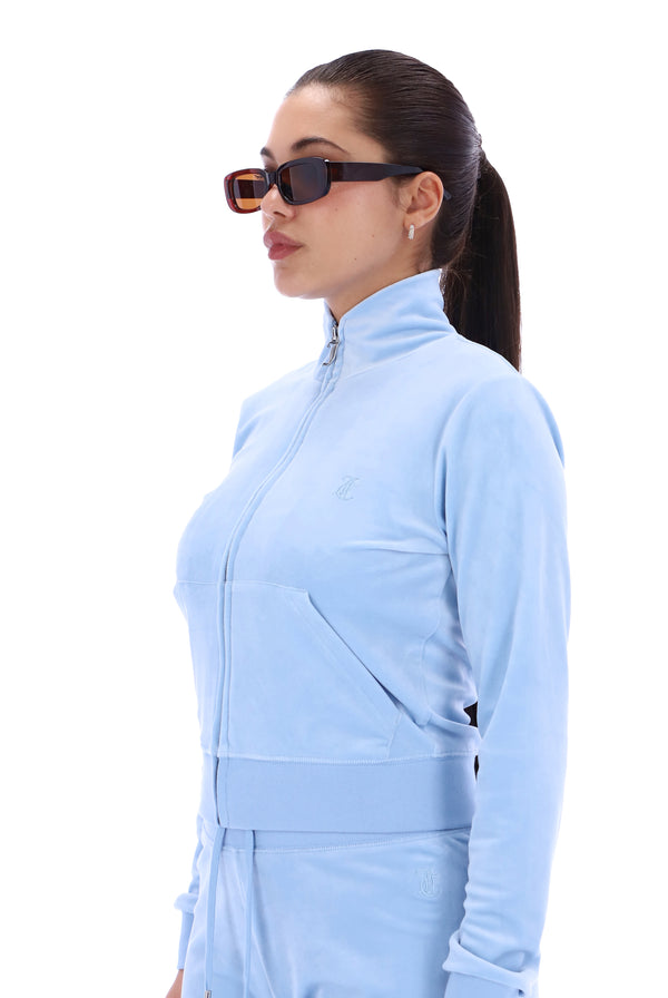 POWDER BLUE CLASSIC VELOUR TRACK TOP