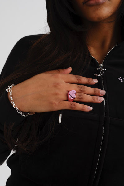 PINK JUICY COUTURE HEART RING