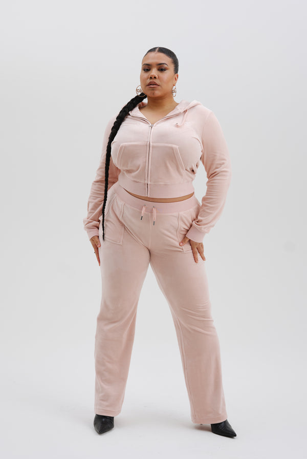 PALE PINK CLASSIC VELOUR ROBERTSON HOODIE