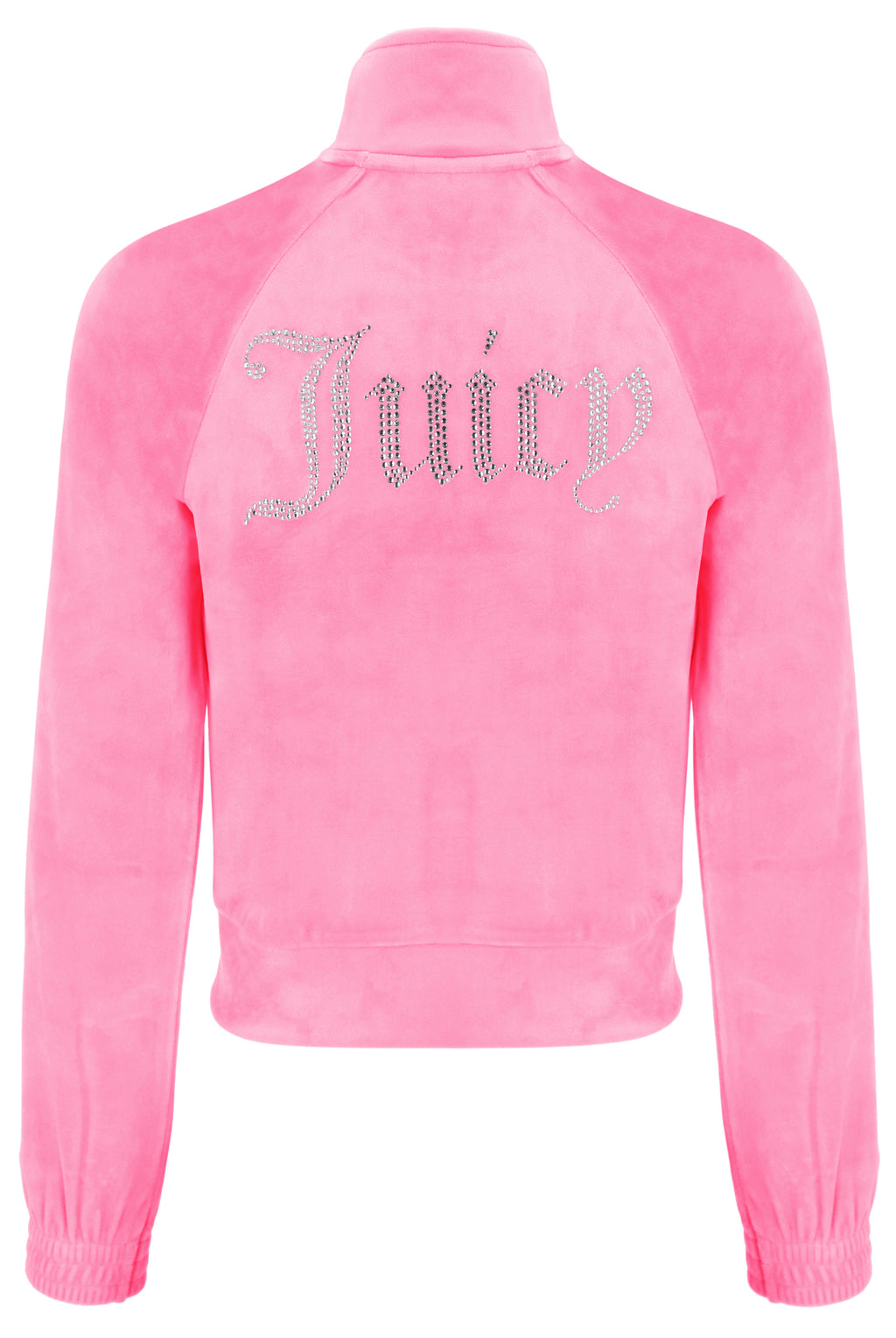 COTTON CANDY VELOUR DIAMANTÉ TRACK TOP